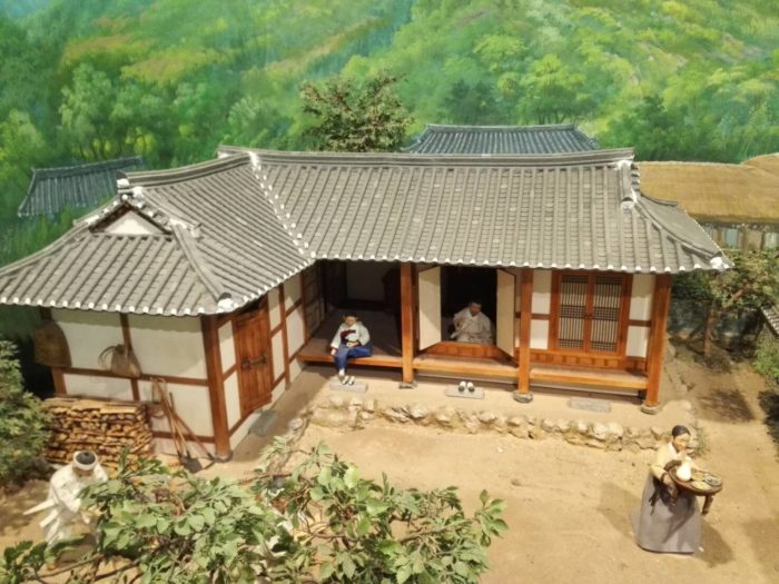 韓国農協の農業博物館のジオラマ展示
