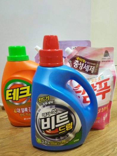 韓国の洗濯洗剤はどんなの？