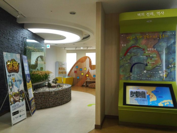 韓国農協のコメ博物館一階