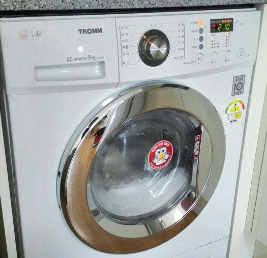 タオルの雑巾臭が消える！韓国のLG電子の超高温洗濯機