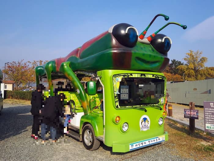 瞻星台(チョムソンデ)観光車：タマムシ電気自動車