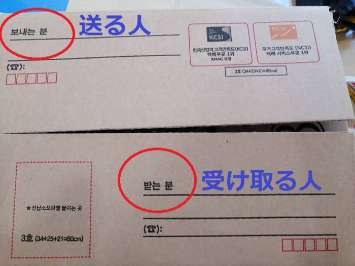 韓国から日本へ郵便出し方