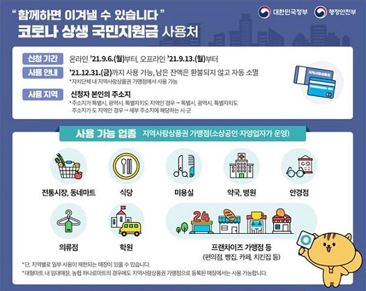 韓国の災害支援金申請方法