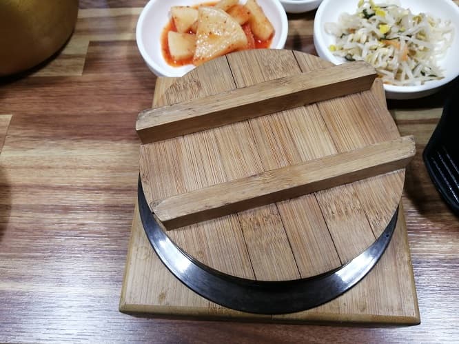 韓国の釜飯　食べ方