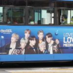 韓国ソウルのバス広告_